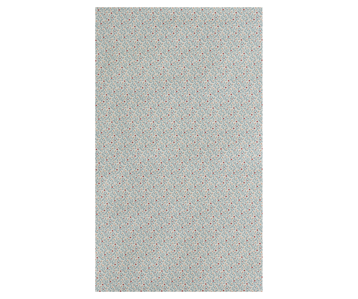 Gift wrap, Berry branches, Dusty blue - 10 m