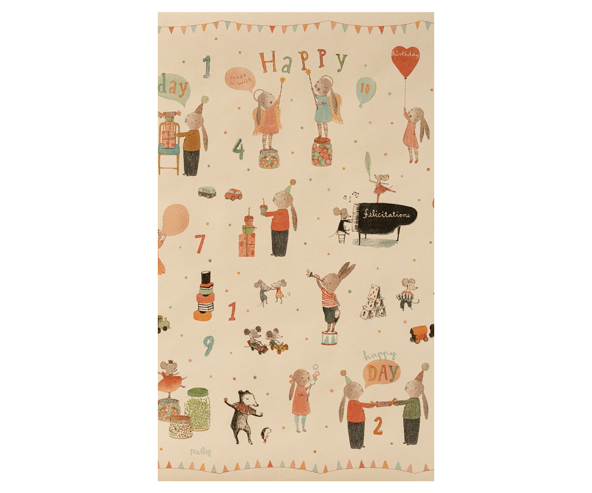 Gift Wrap, Happy Day - 10 m