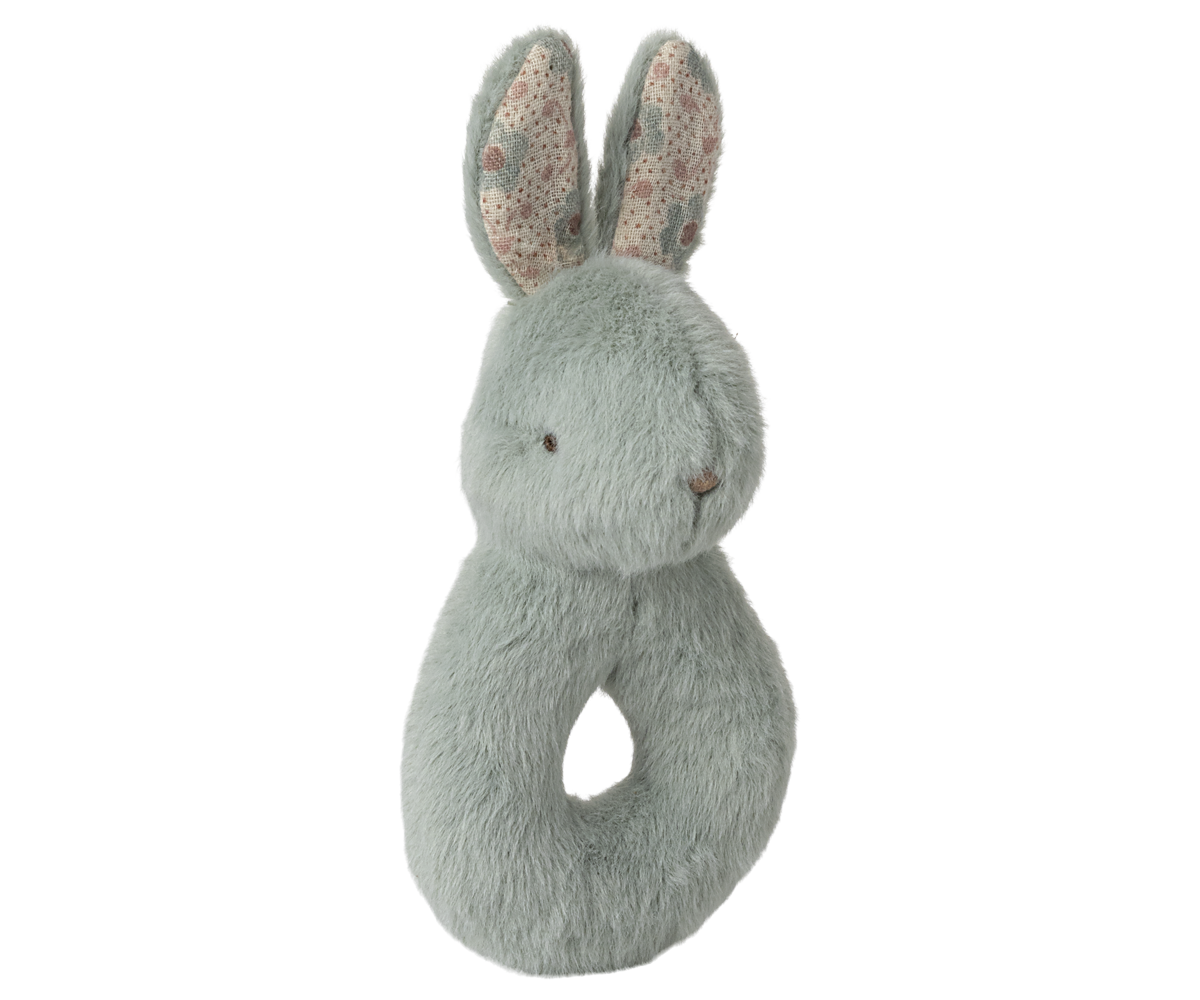 Rabbit rattle set - Mint