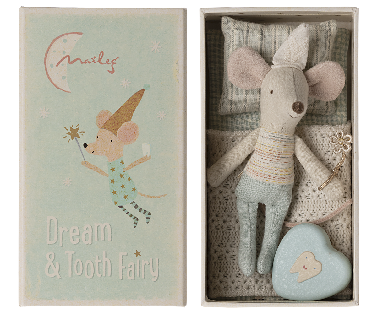 Tooth Fairy Mouse, LIttle Brother in Match Box
