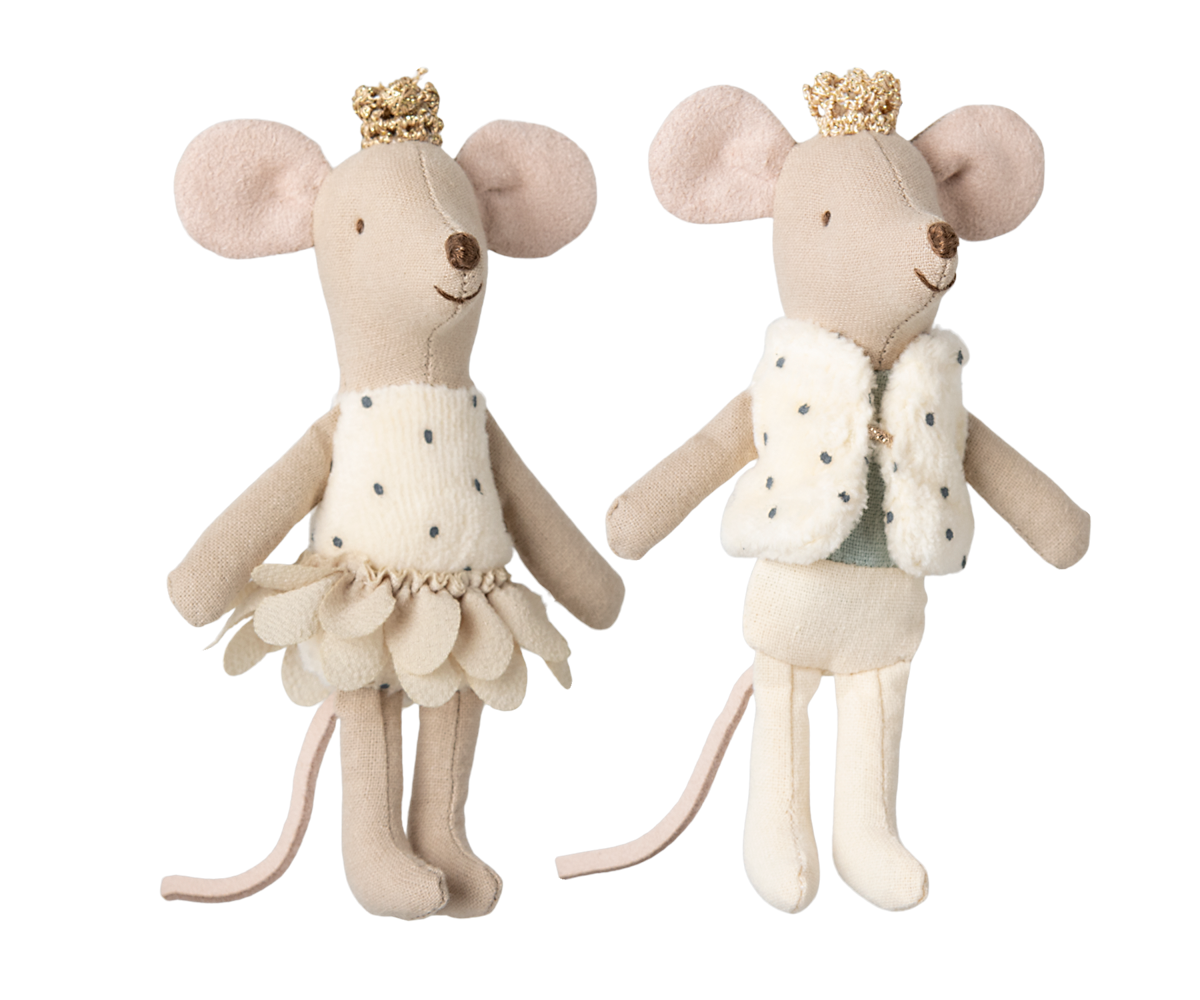 Royal twin mice, Little sister and brother in matchbox