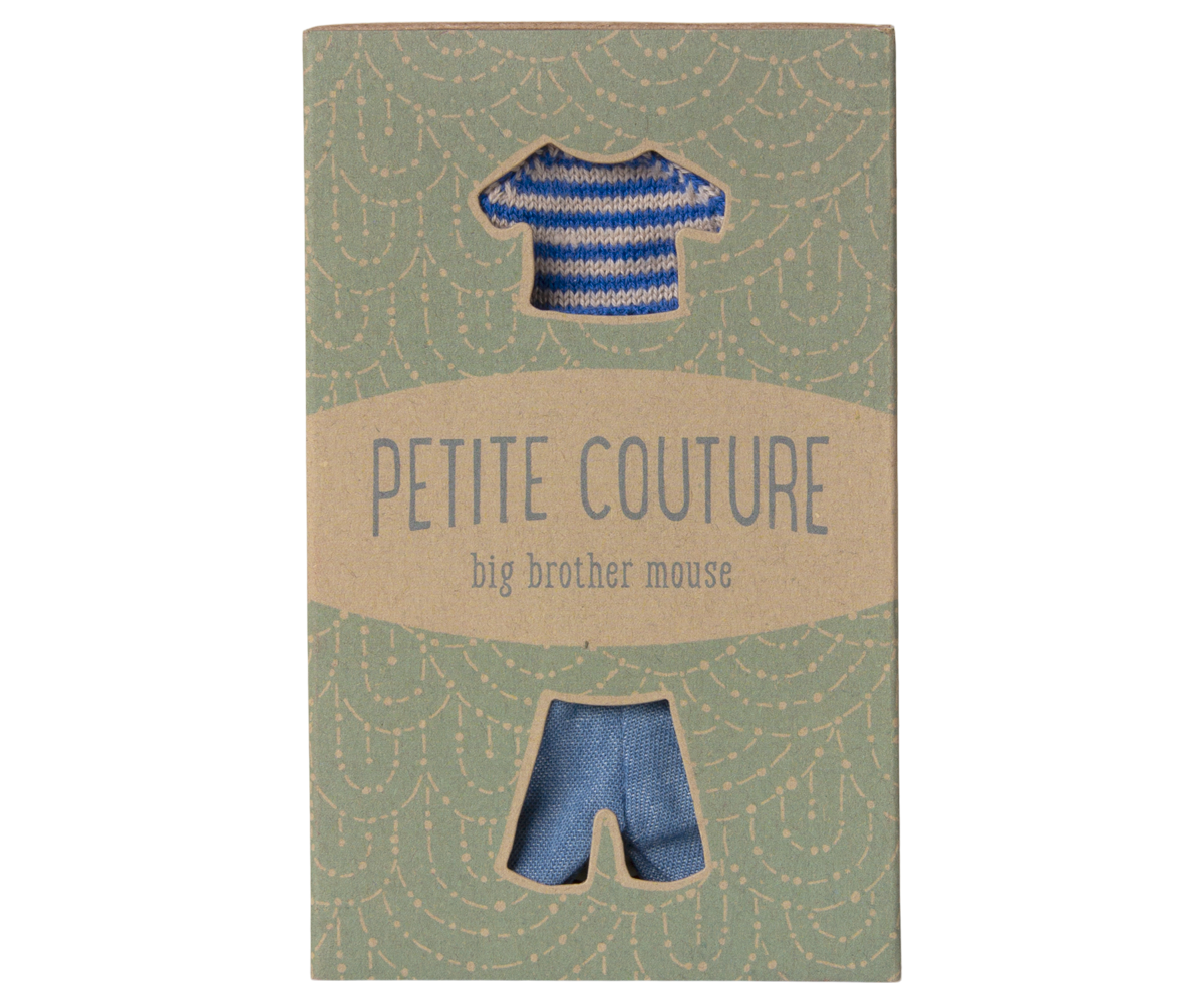 Knitted sweater and pants, Big brother mouse