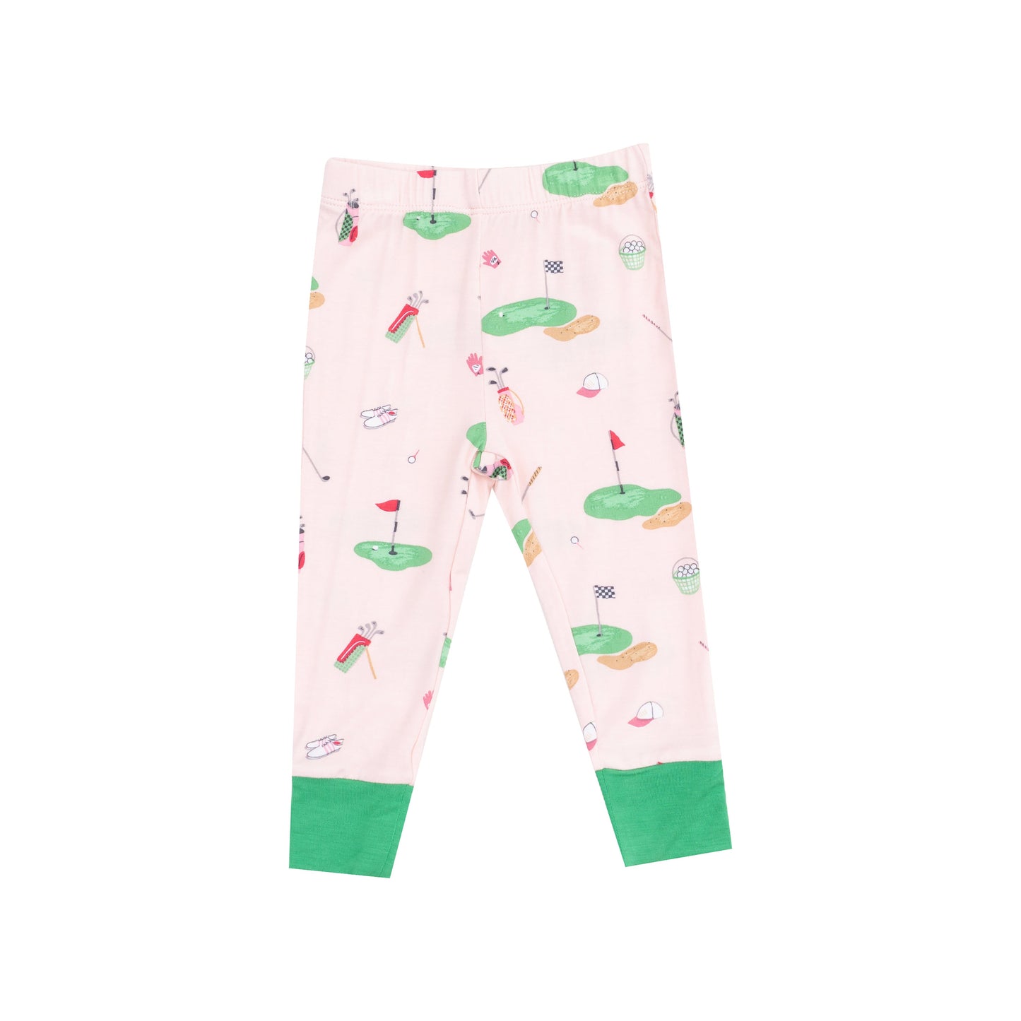 Short Sleeve Loungewear Set - Golf Things Pink