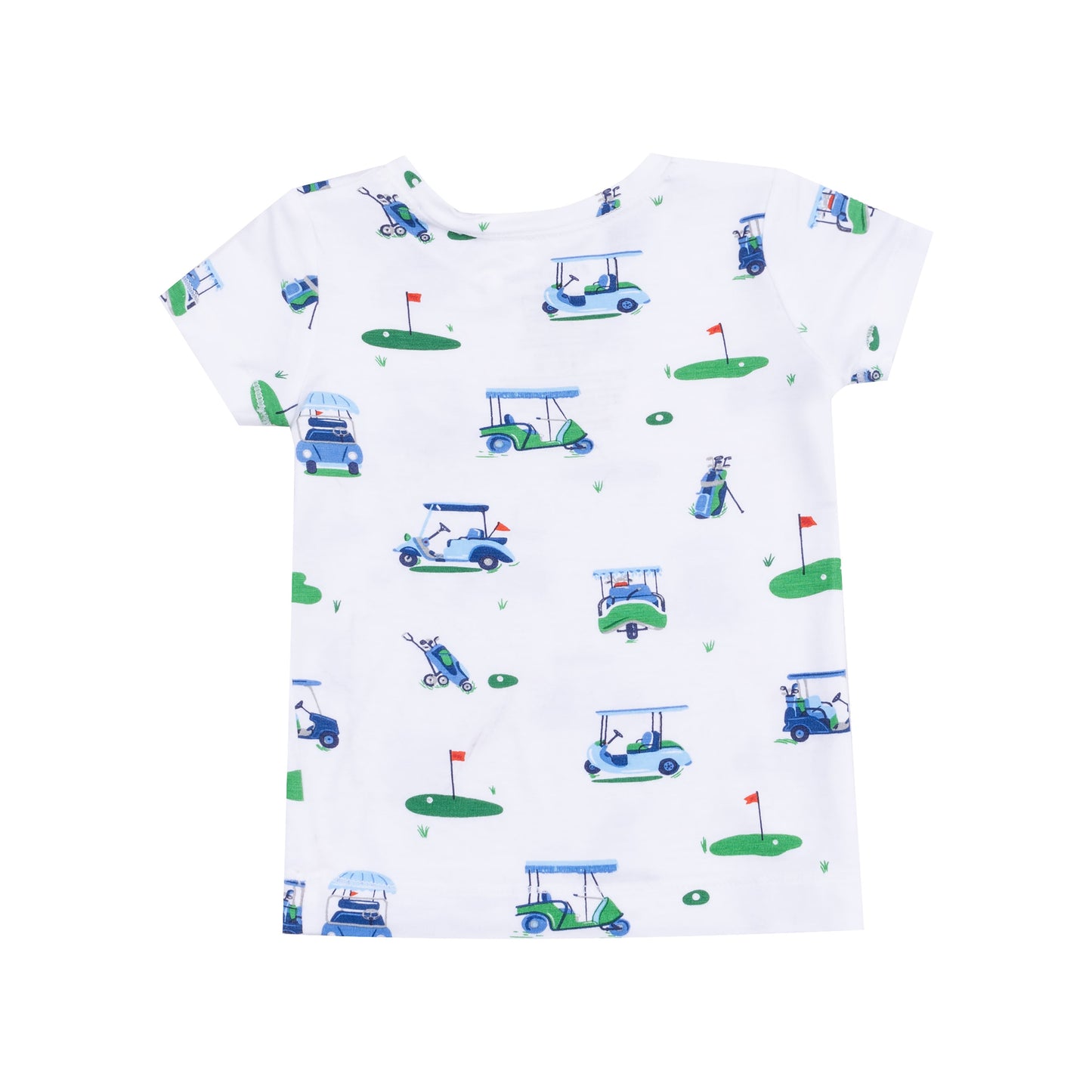 Loungewear Short Set - Vintage Golf Carts Blue