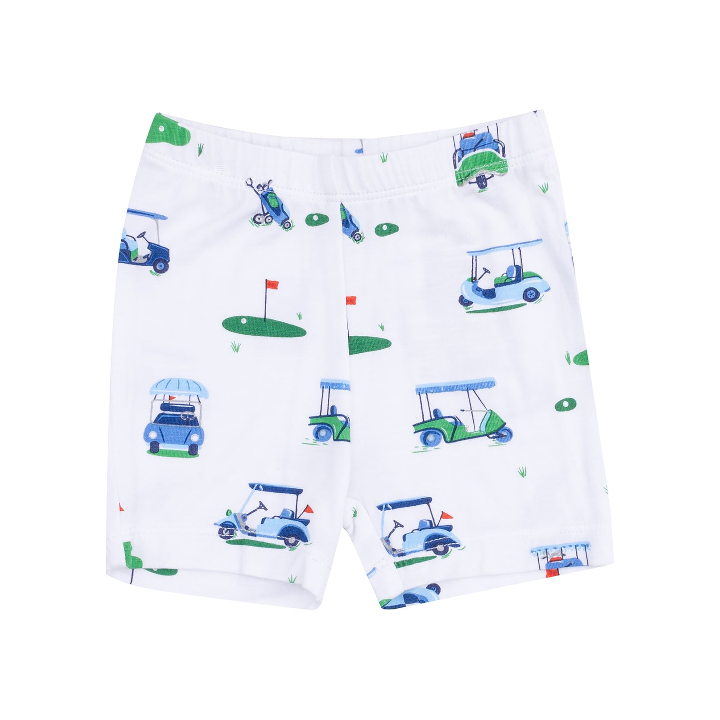 Loungewear Short Set - Vintage Golf Carts Blue