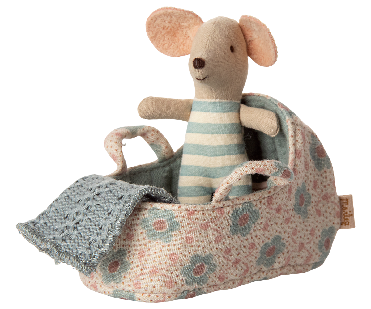 Carry cot, Baby mouse - Blue