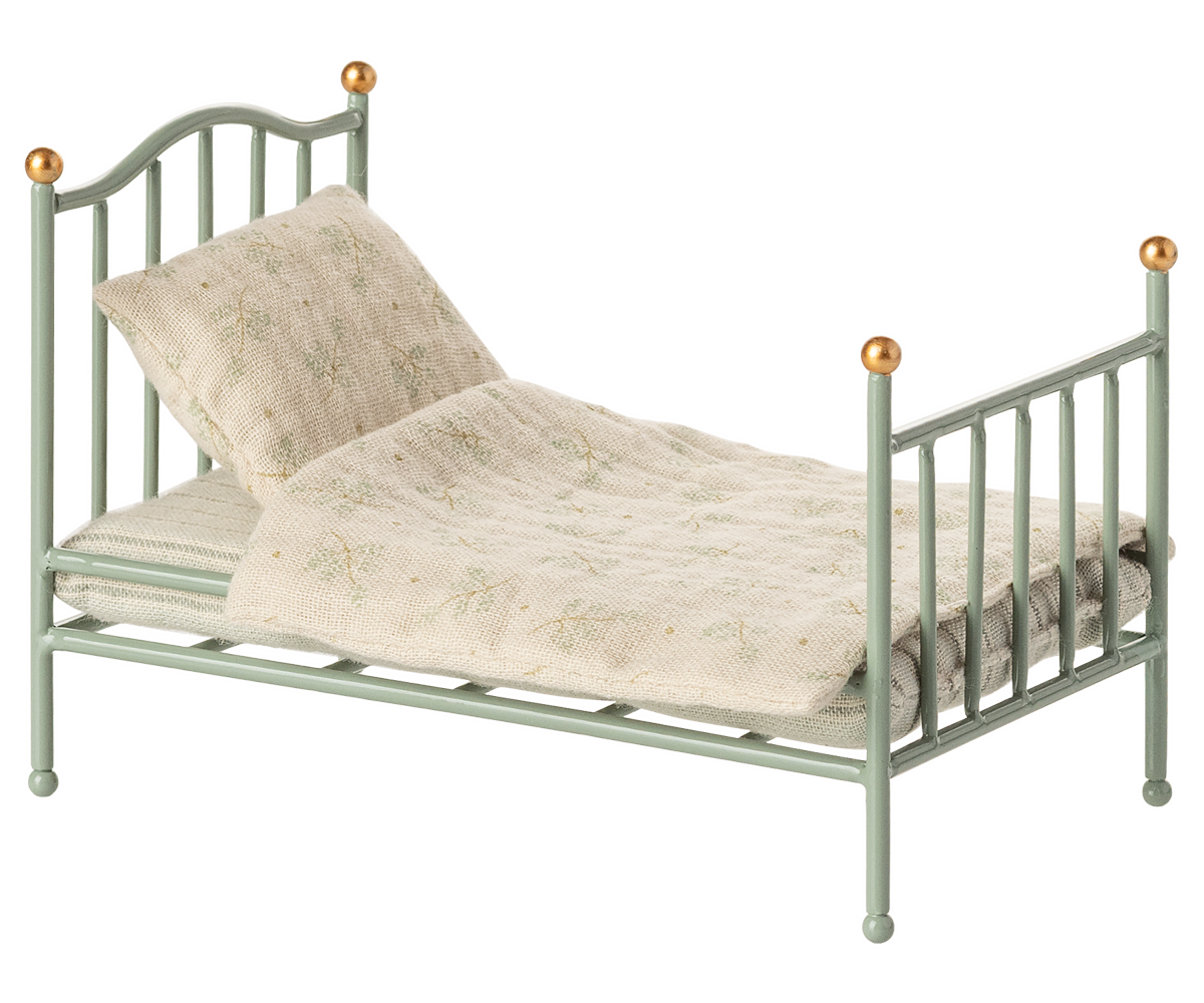 -- Vintage single bed, Mouse - Mint