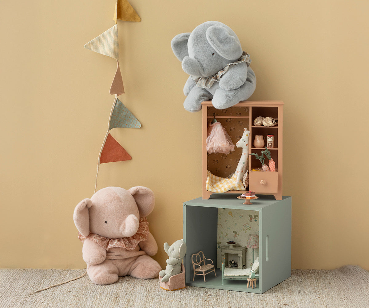 Elephant plush, Big - Powder