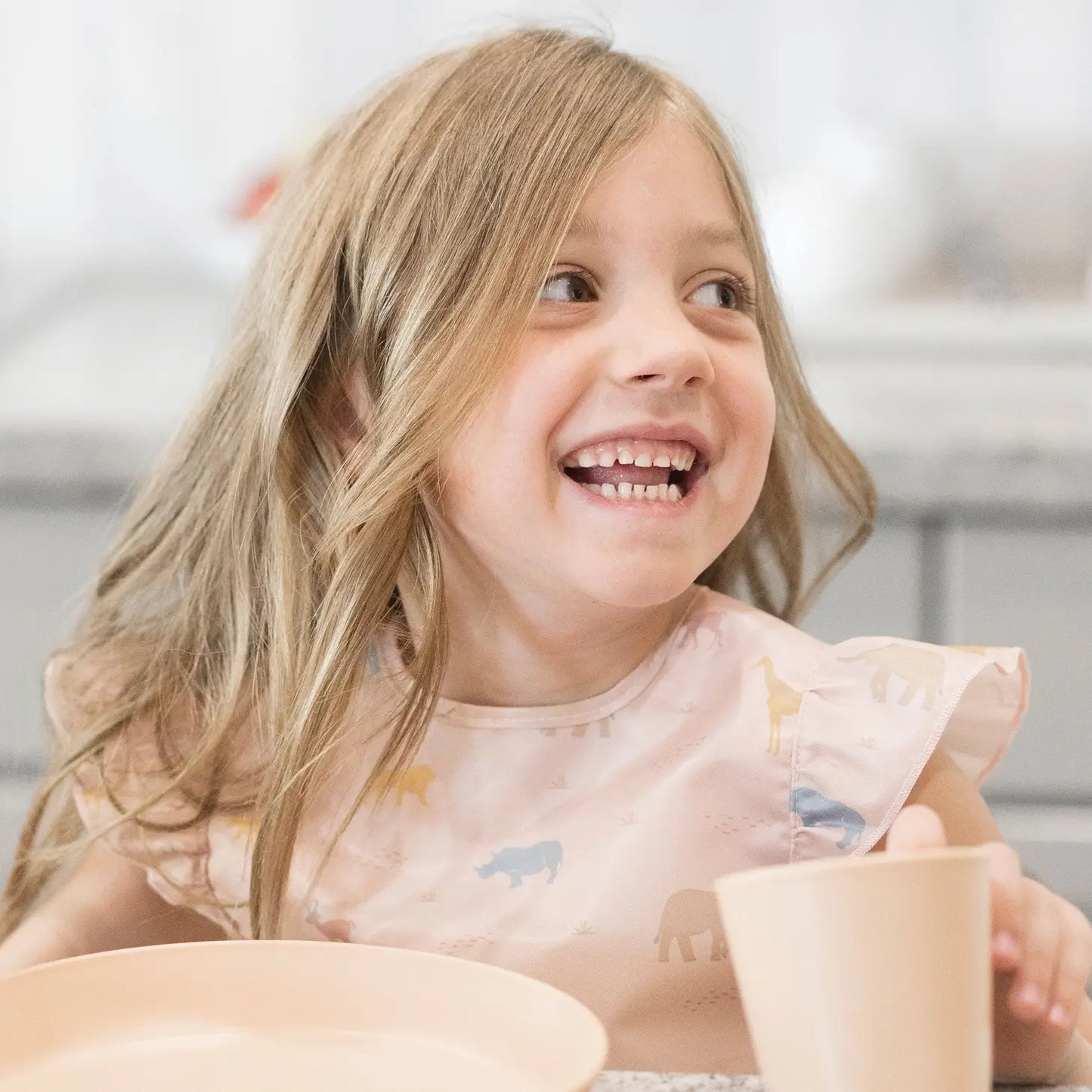 Mess-proof Apron Bibs- Dinosaur
