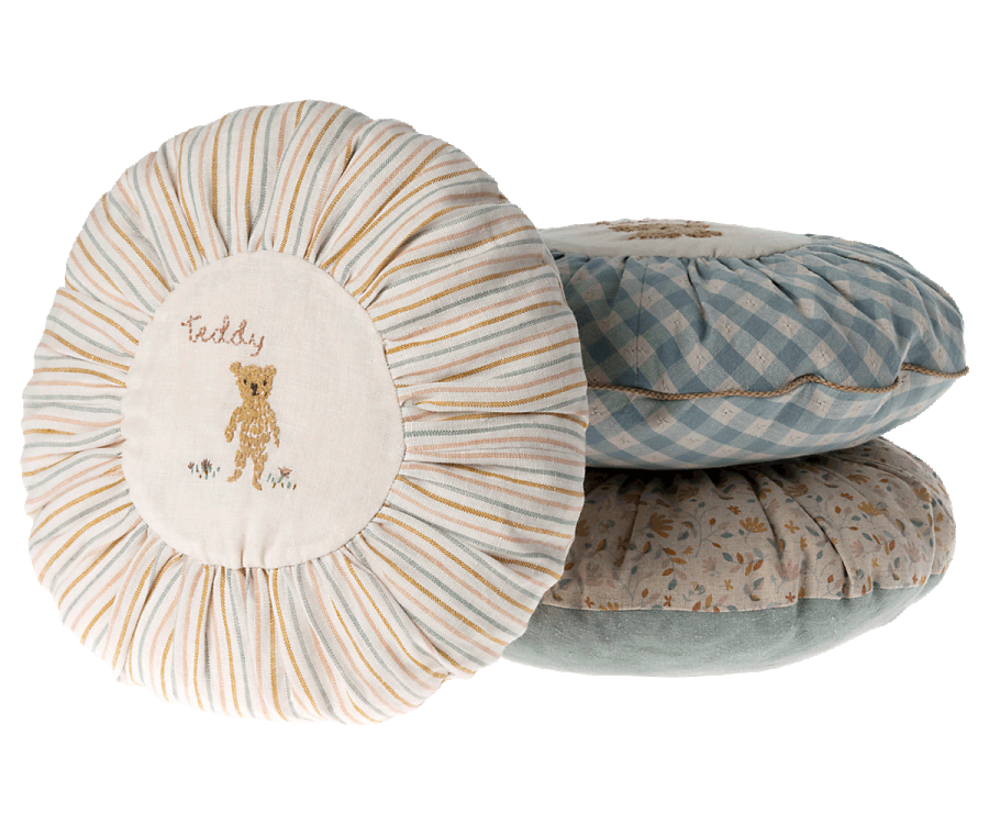 Striped Teddy Cushion, Small