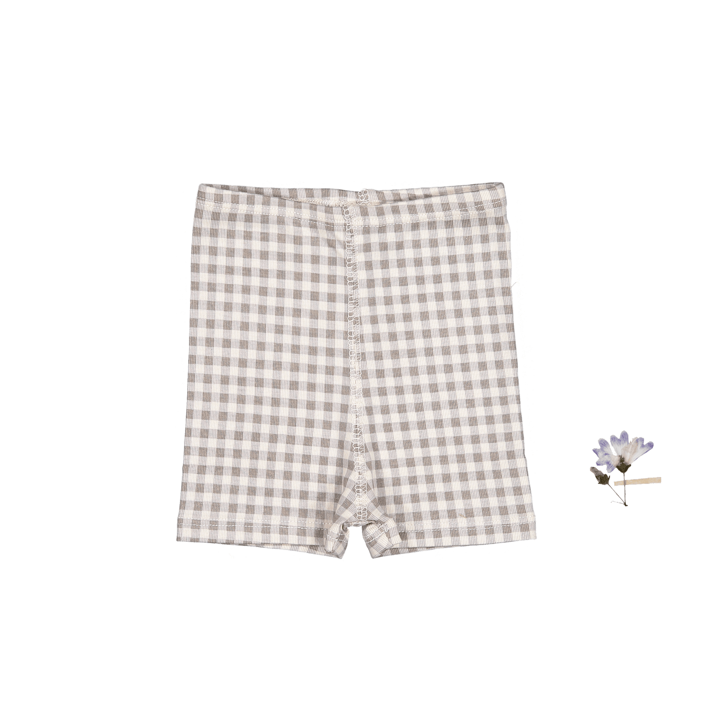 The Printed Short - Taupe Gingham