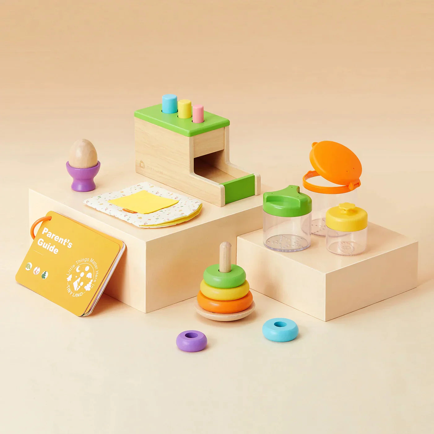 Tiny LandĀ® Montessori Toys Set for Infants (10-12 month)