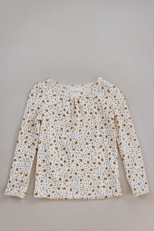 long sleeve pouf shirt, primrose