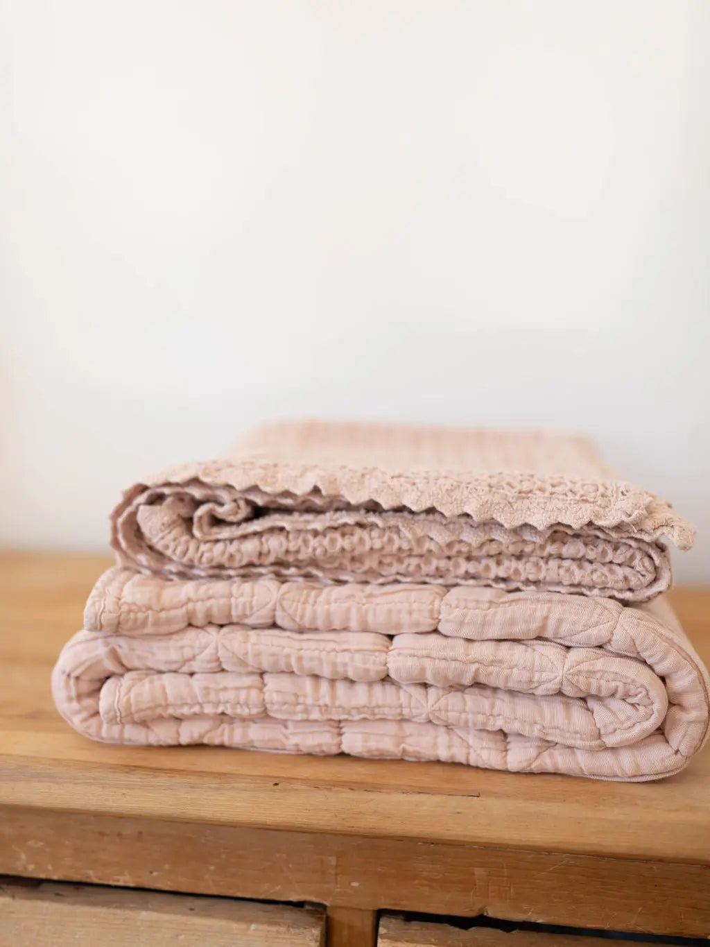 Quilted Blanket | Crib - Petal