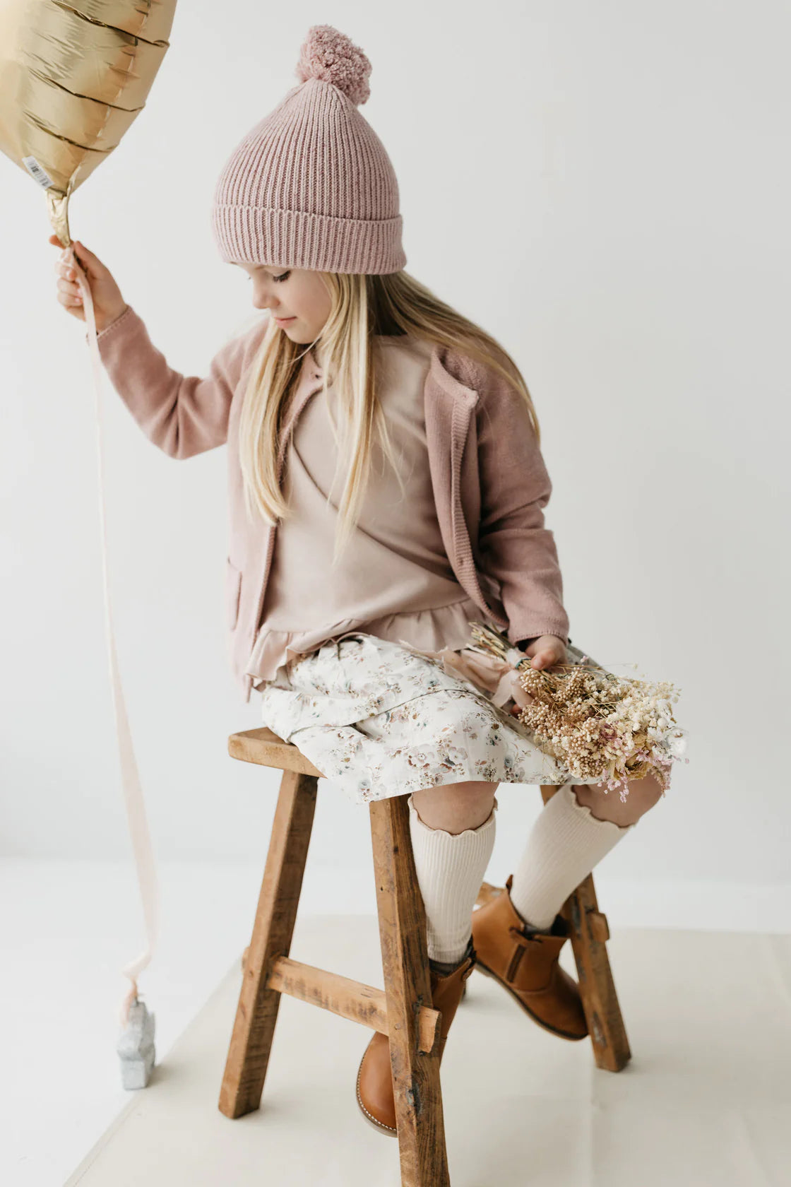 Aurelie Knit Beanie - Marshmallow Fleck