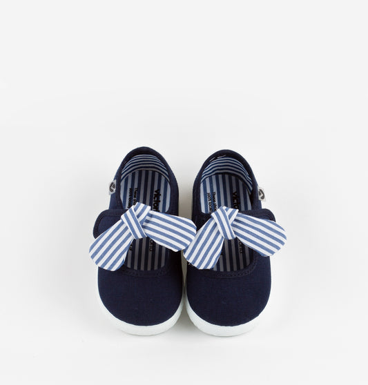 Bow Sneaker- Marino