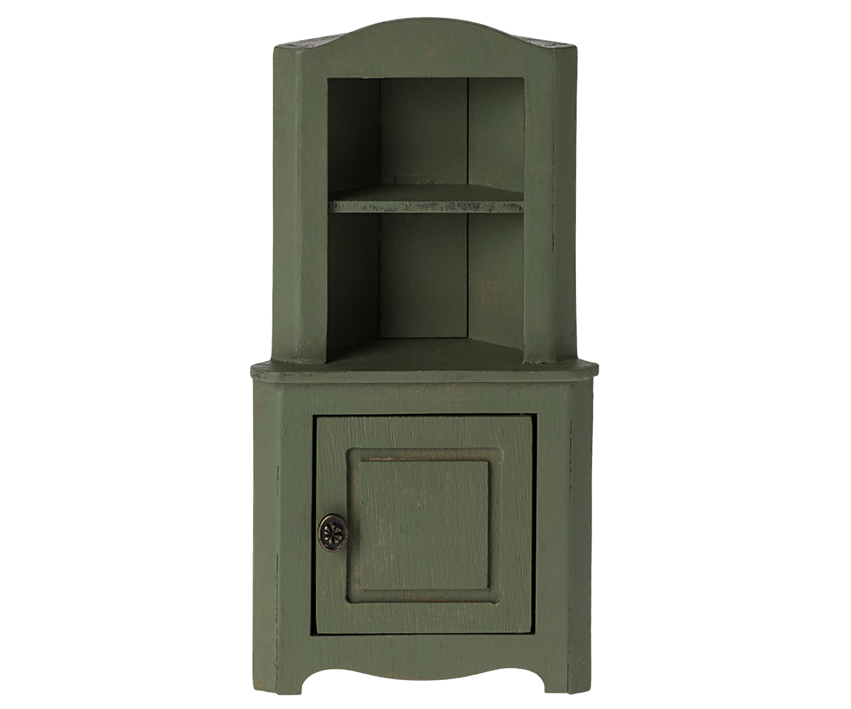 Corner Cabinet, Mouse - Dark Green