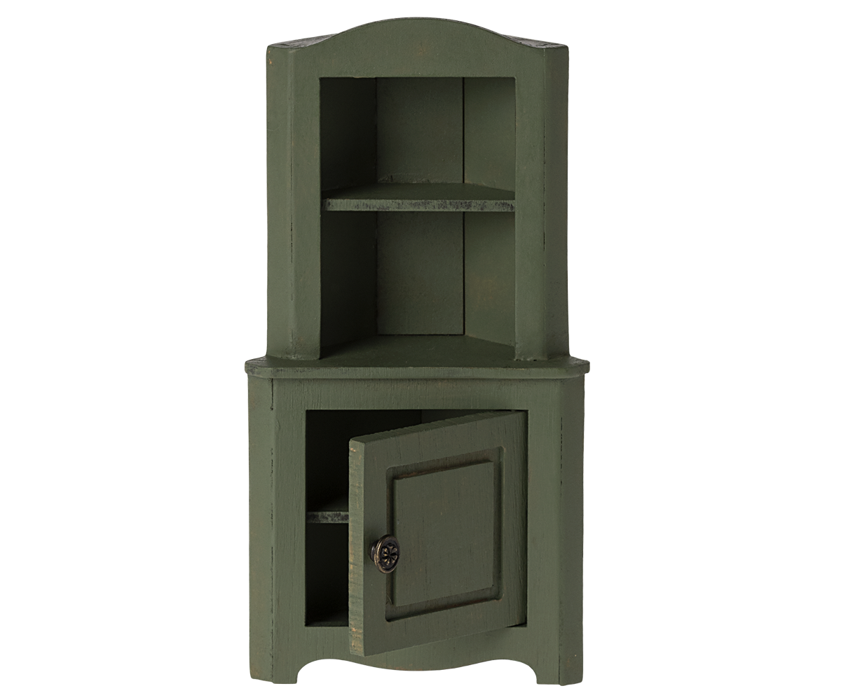 Corner Cabinet, Mouse - Dark Green