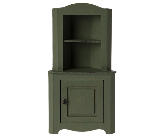 Corner Cabinet, Miniature - Dark Green