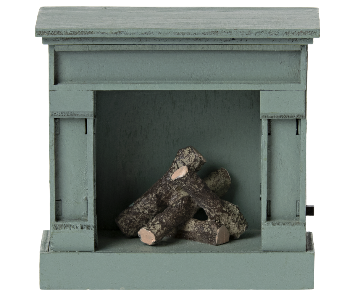 Fireplace, Mouse - Blue