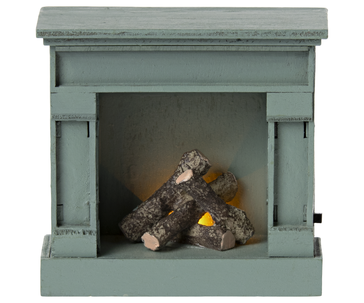 Fireplace, Mouse - Blue