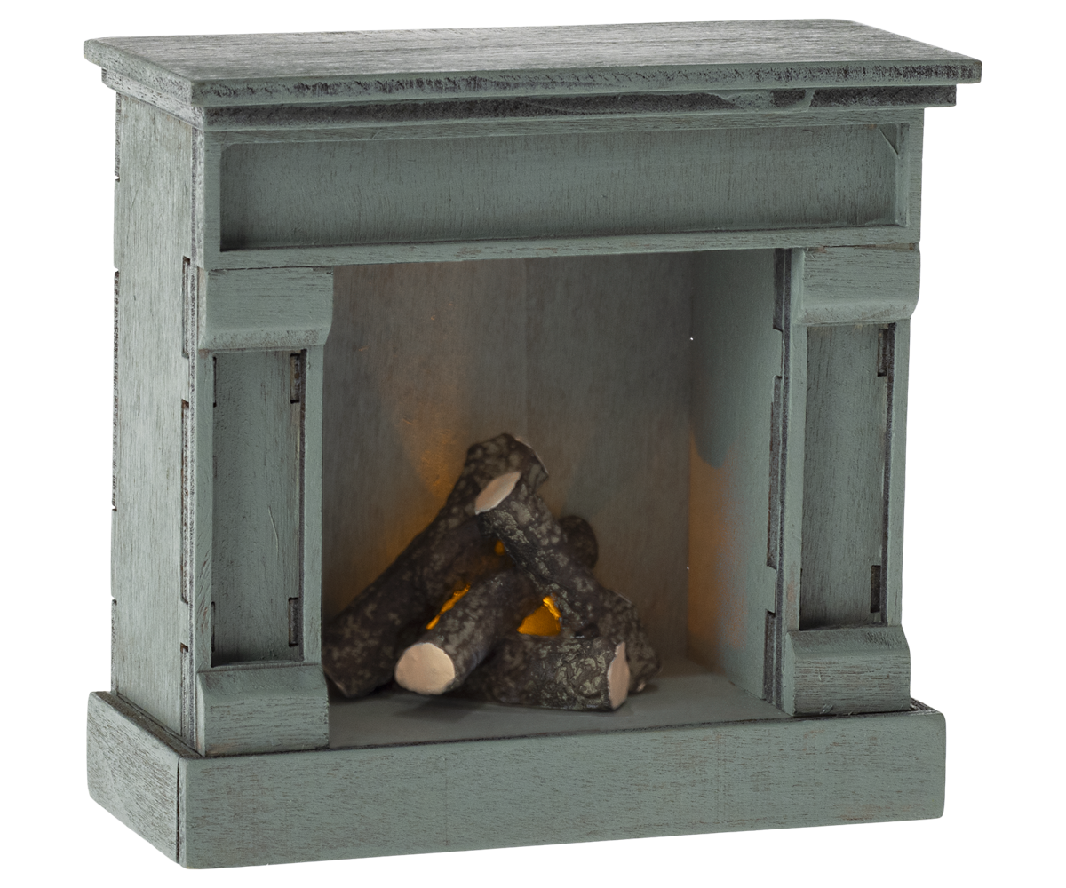 Fireplace, Mouse - Blue