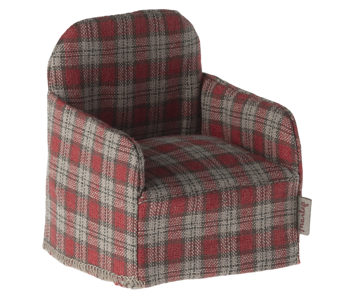 Chair, Mouse - Red checker