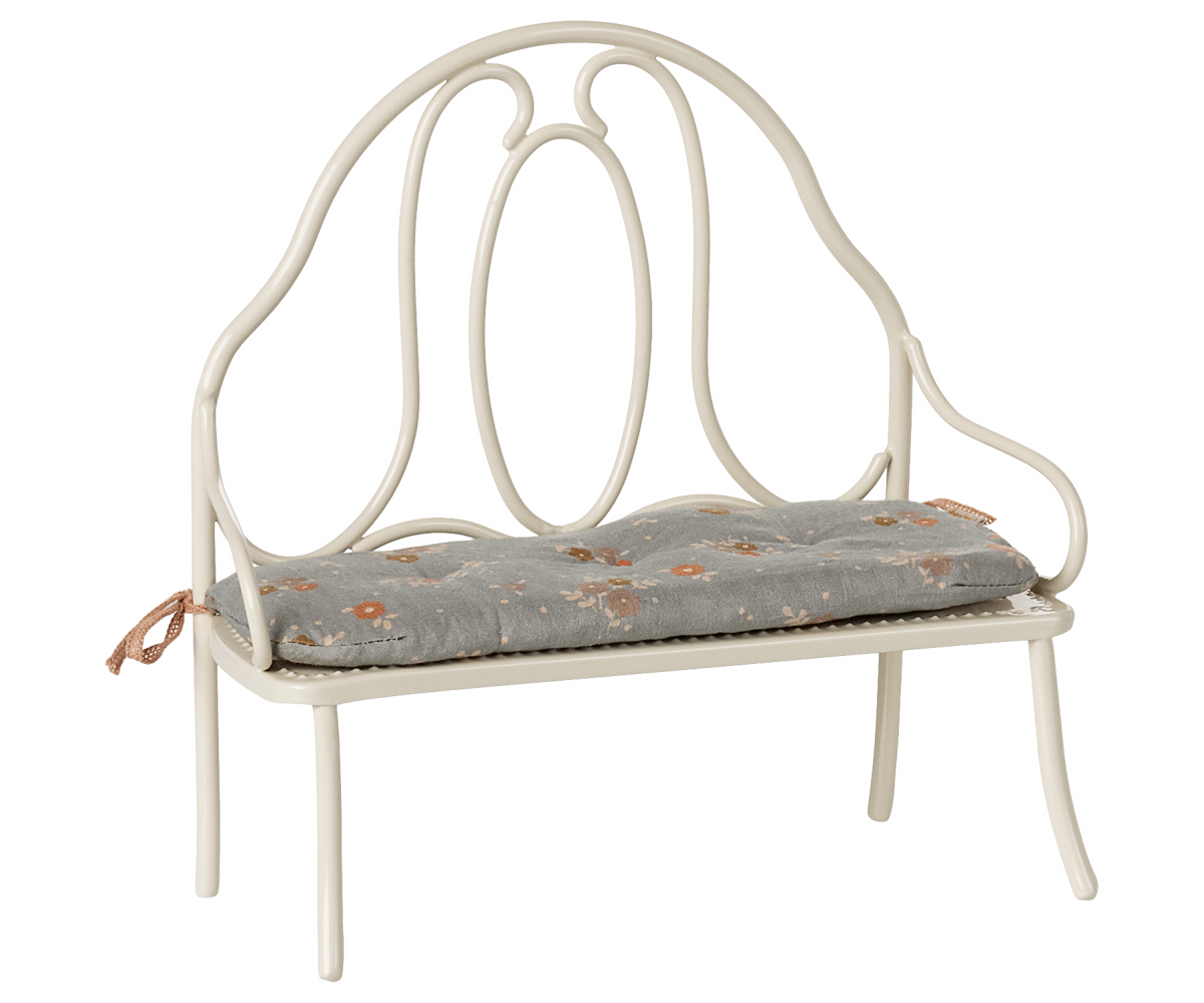 Vintage bench, Miniature - Off white