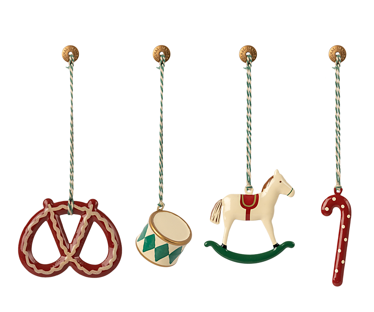 Metal Ornament Set - Peter's Christmas, Green