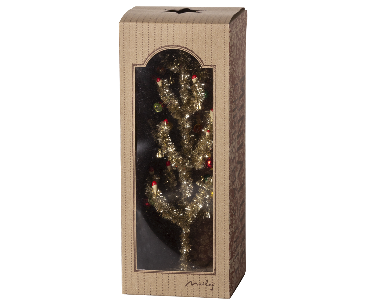 Christmas tree, Gold - Red and green decoration
