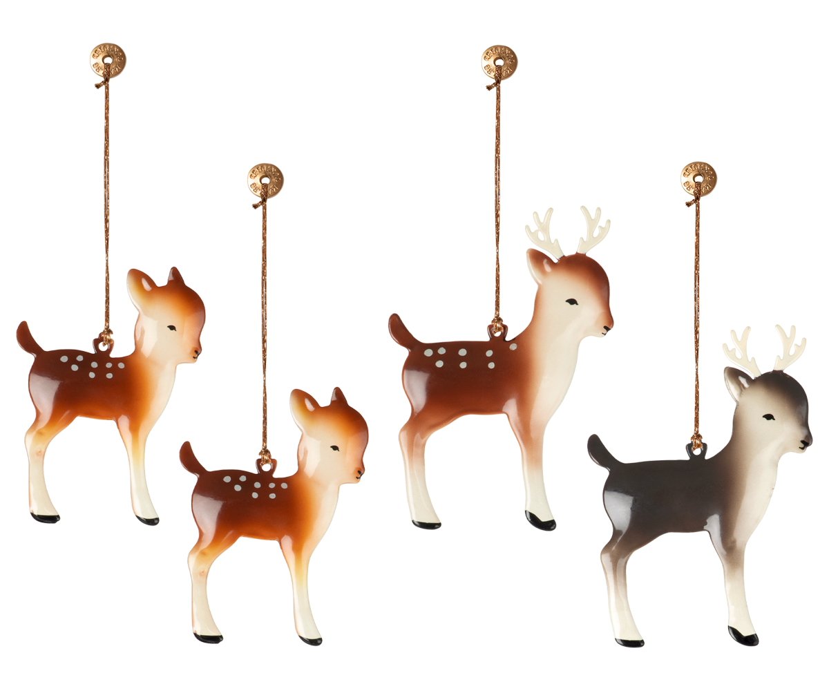 Reindeer family, Metal ornaments