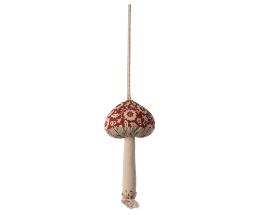 Mushroom ornament, Winter flower - Red