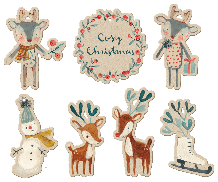 Gift Tags, Cozy Christmas - 14 pcs.