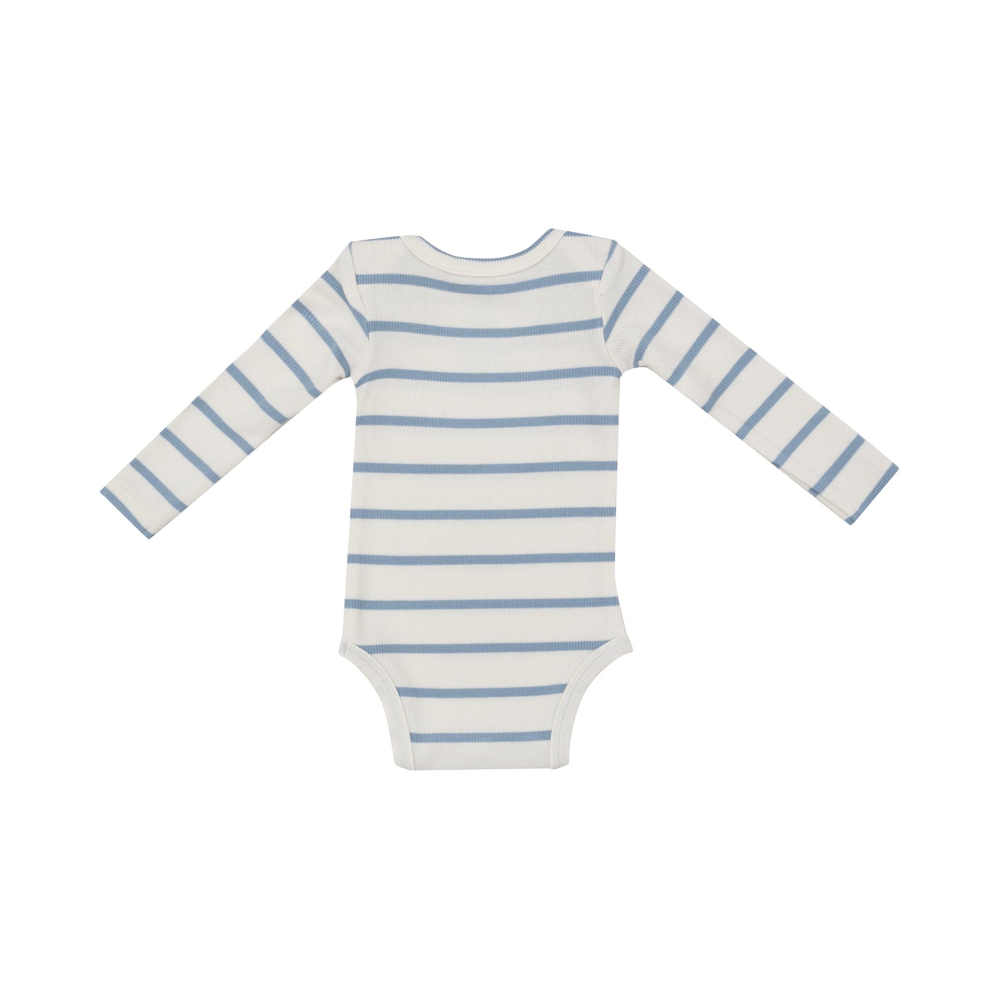 Bodysuit - Modal Rib Stripe - Glacier Lake