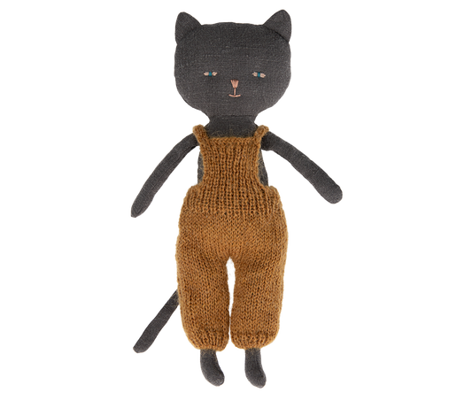 Kitten in Overalls - Black