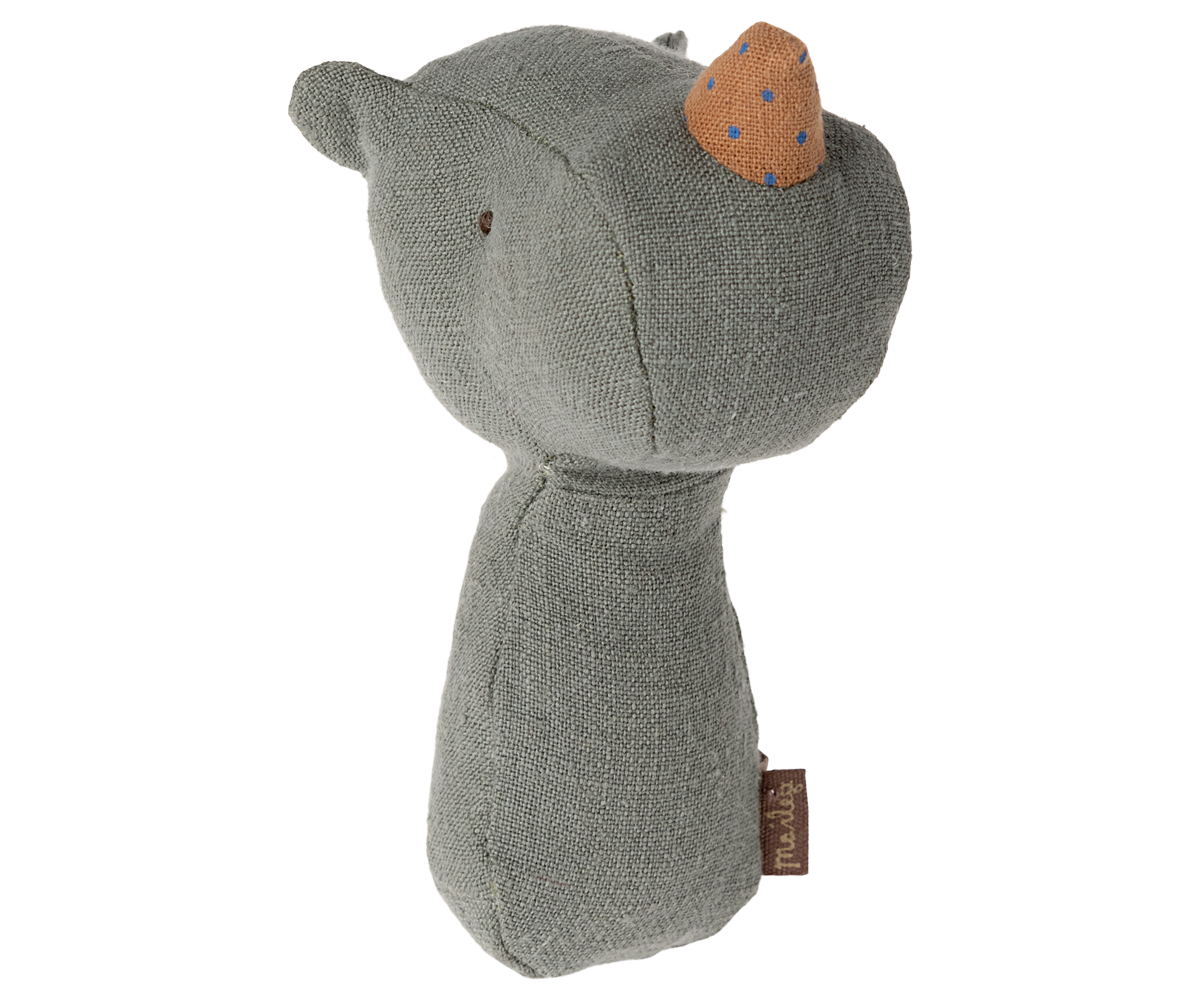 Lullaby Friend Rattles, Rhino - Pine