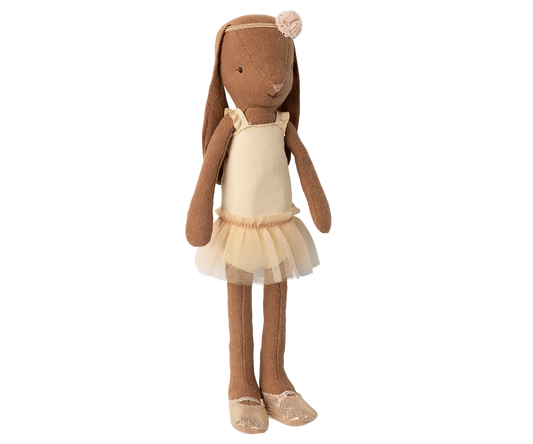 Bunny size 2, Chocolate brown - Ballet suit and skirt cream