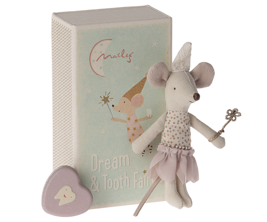 Tooth Fairy Mouse, LIttle Sister in Match Box