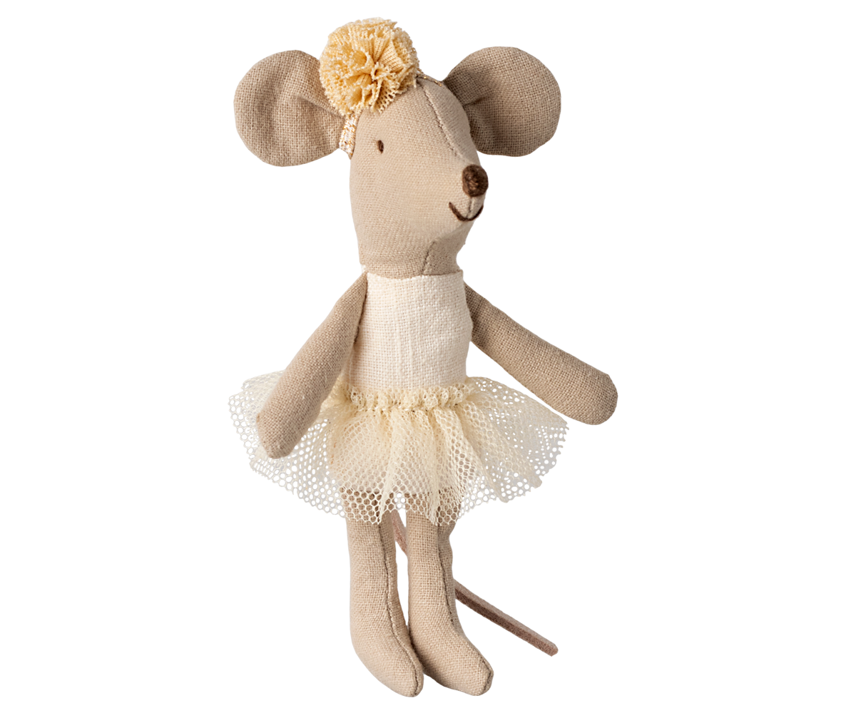 Ballerina mouse, Little sister - Off white