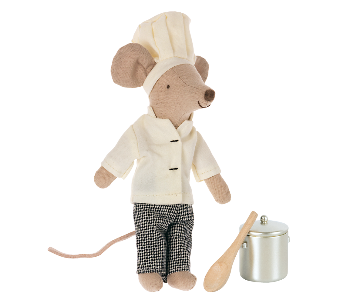 Chef mouse w. soup pot and spoon