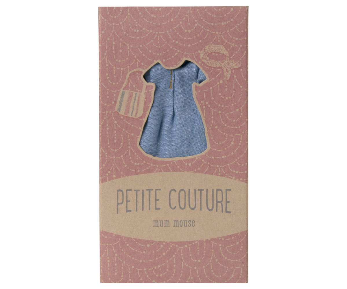 Denim dress and bag, Mum mouse