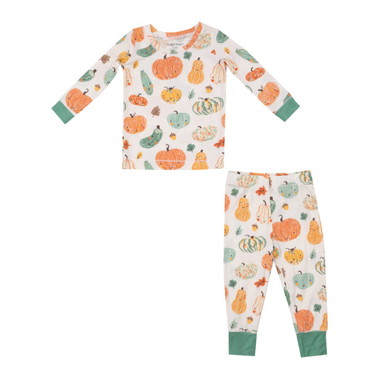 L/S Loungewear Set - Crayon Pumpkins