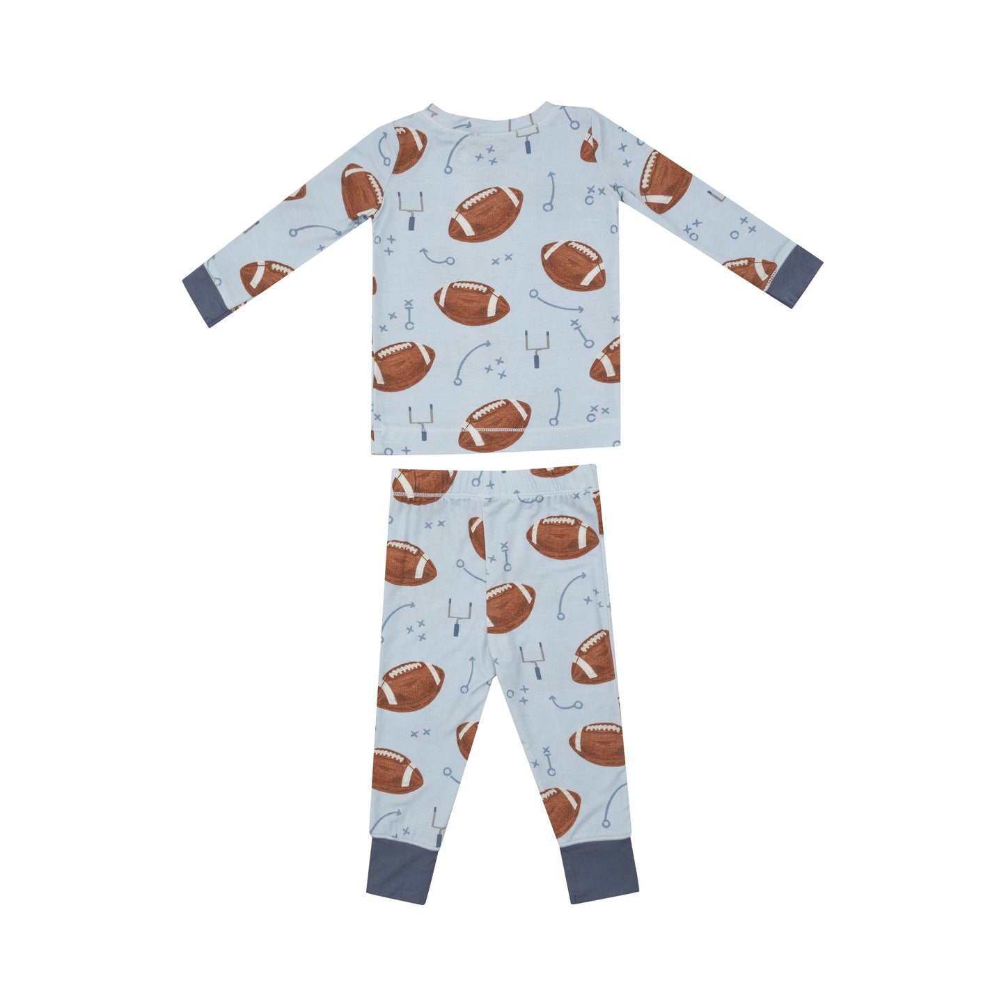 Bamboo Loungewear - Footballs Blue