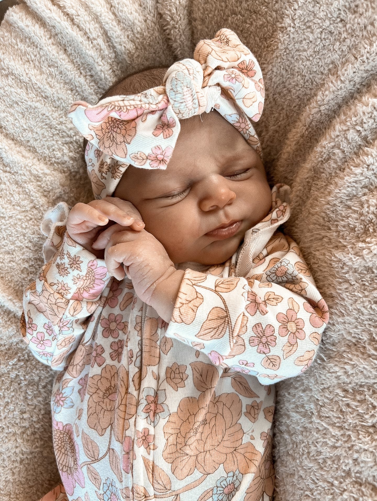 Luna + Luca Floral Jumpsuit + Bow