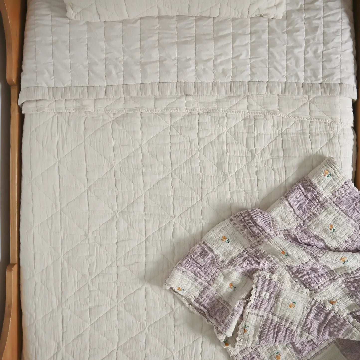 Quilted Blanket | Twin - Natural