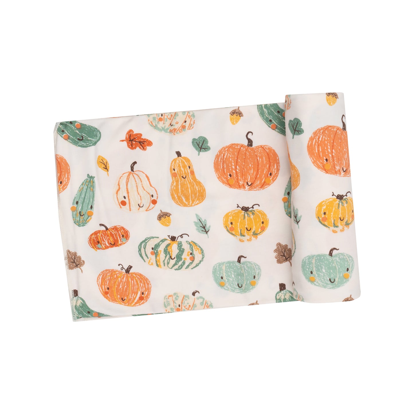 Swaddle Blanket - Crayon Pumpkins