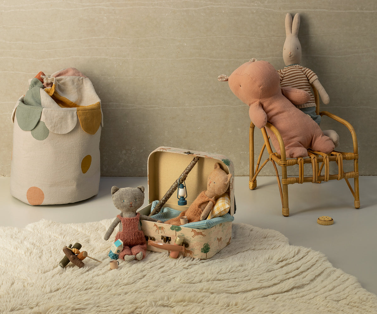 Kitten in Overalls - Grey