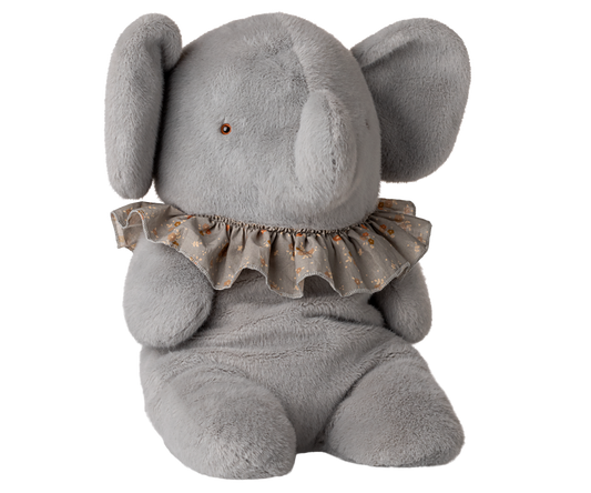 Elephant plush, Big - Blue/grey