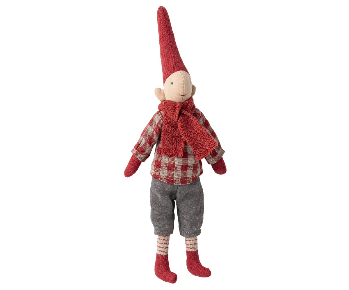 Pixy, Size 1 - Boy - Red checkered shirt