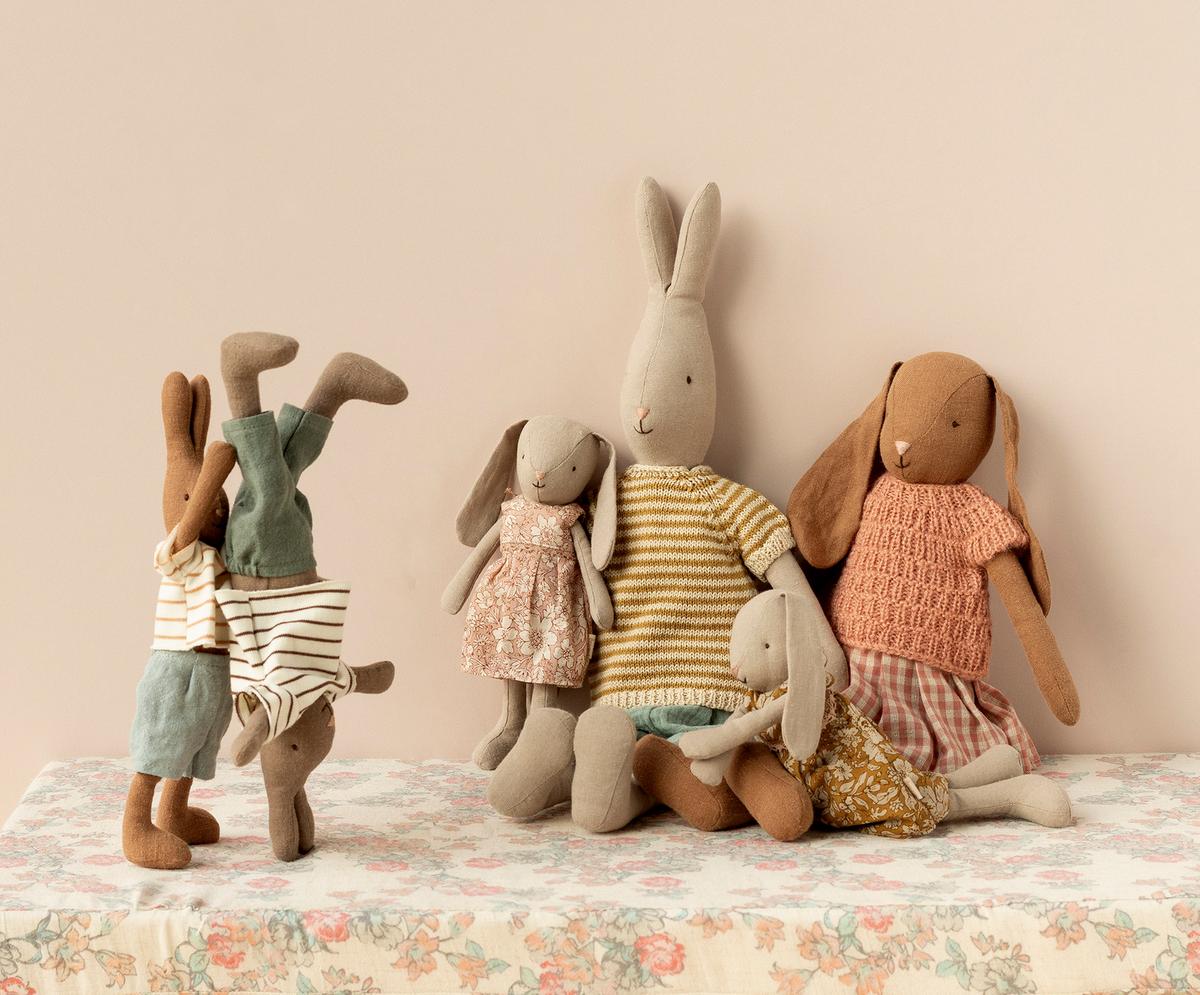 Bunny, Size 3 - Knitted Shirt & Skirt